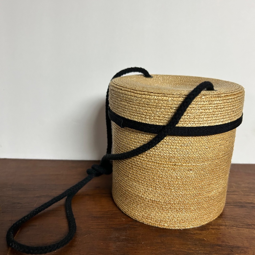 Peter Beaton Leghorn Straw Bag - Picture 8 of 8